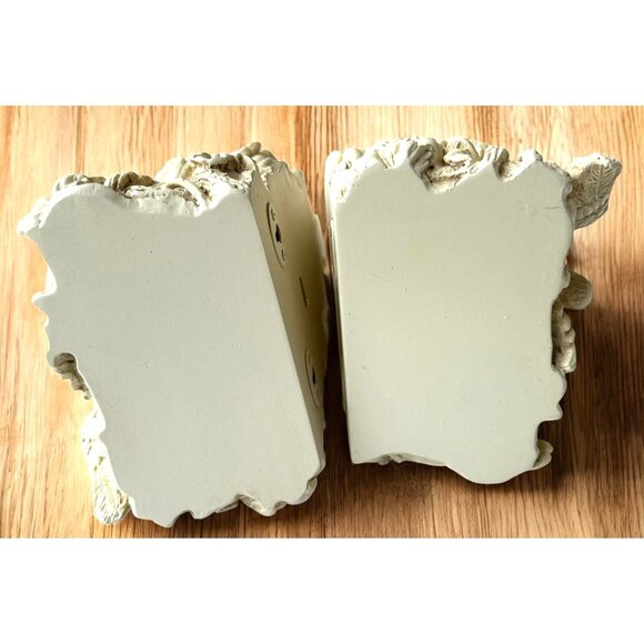 VTG Doves Grapes Grape Leaves  Drapery Curtain Rod Wall Sconce Corbel Holders - Picture 9 of 11